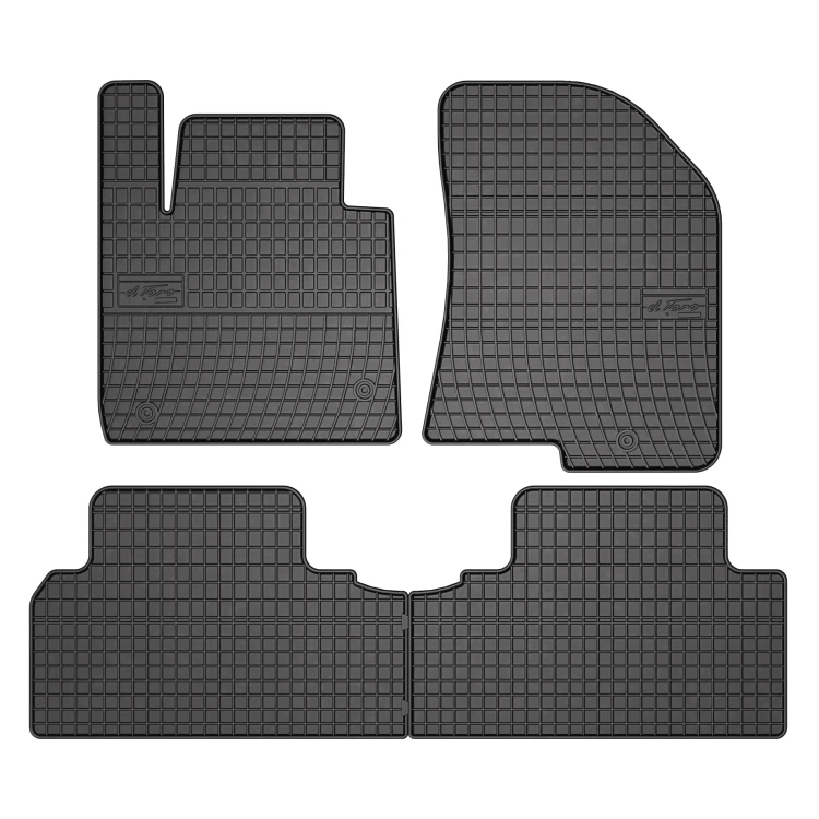 El Toro Gummifußmatten-Set für Kia Carens IV (7 Sitze) 2013-2019