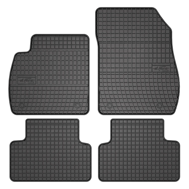 El Toro Gummifußmatten-Set für Opel Zafira C Tourer (5 Sitze) 2012-2019
