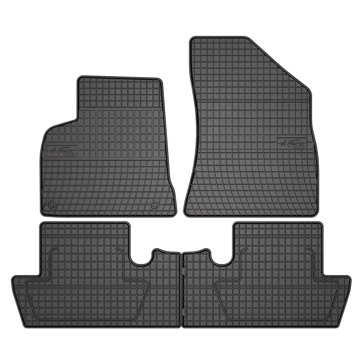 El Toro Gummifußmatten-Set für Peugeot 5008 vor Facelift (7 Sitze) 2009-2012