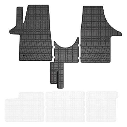 El Toro Gummifußmatten-Set für Volkswagen Transporter T6 (3 Sitze) 2015-2023