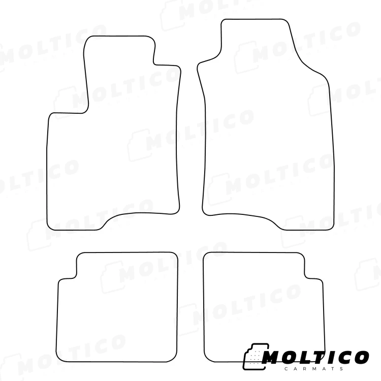 EVA-Fußmatten vorne für Ford Puma 1997-2002 - Umriss