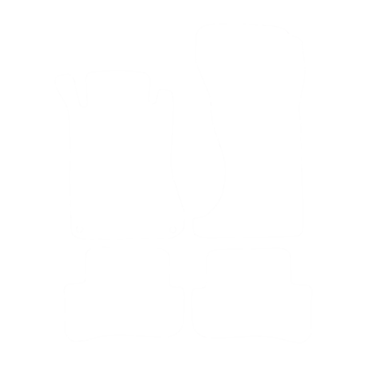 EVA-Fußmatten vorne für Mercedes C-Klasse W203 4-matic 2000-2006 - Umriss