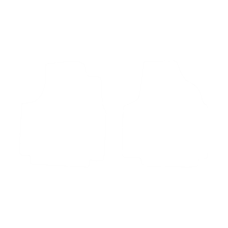 EVA-Fußmatten vorne für Fiat Scudo I (3 Sitze) 2002-2006 - Umriss