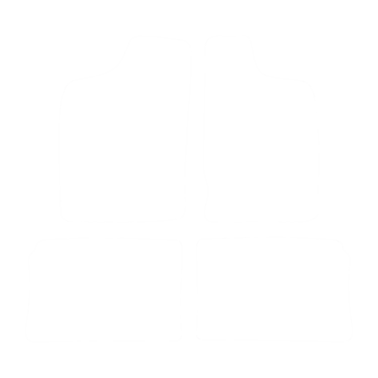 EVA-Fußmatten vorne für Nissan Navara II 1997-2005 - Umriss