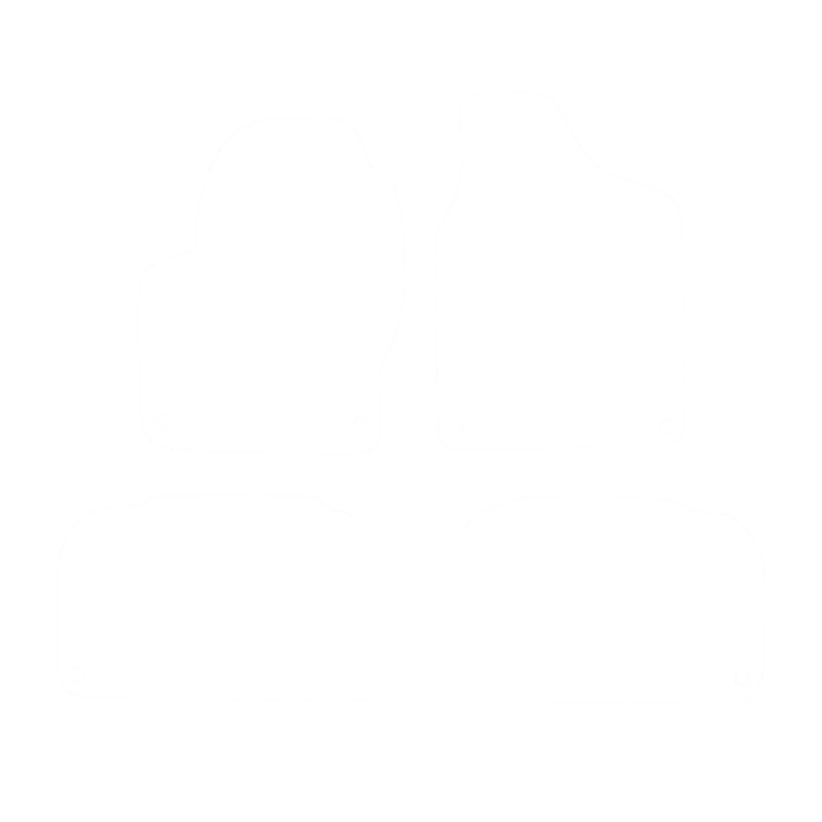 EVA-Fußmatten vorne für Seat Alhambra I (5 Sitze) 1996-2010 - Umriss