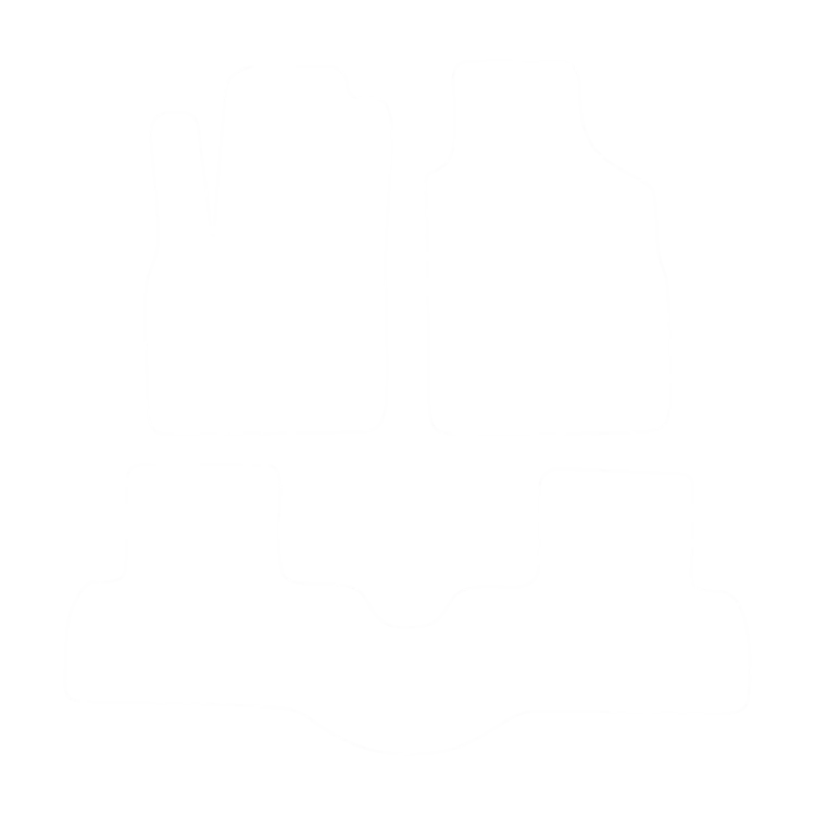 EVA-Fußmatten-Set für Fiat Doblo I (5 Sitze) 2001-2009 - Umriss