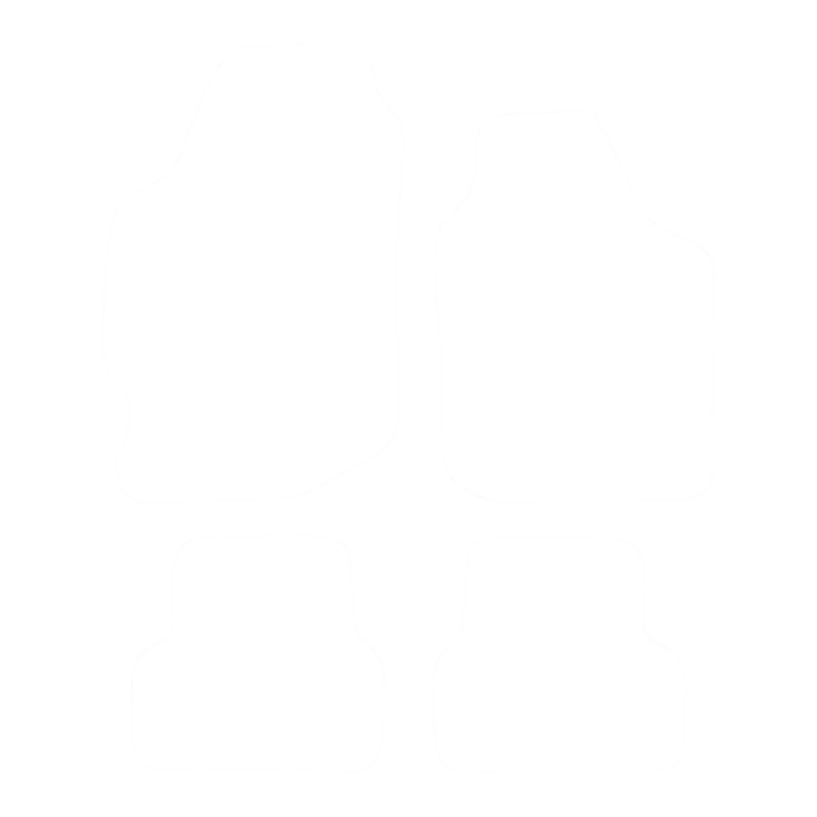 EVA-Fußmatten-Set für Ford Escort MK5 Facelift 1993-1995 - Umriss