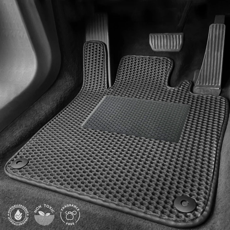 EVA-Fußmatten-Set für Mercedes SL-Klasse R230 2001-2012 - Befestigungssystem