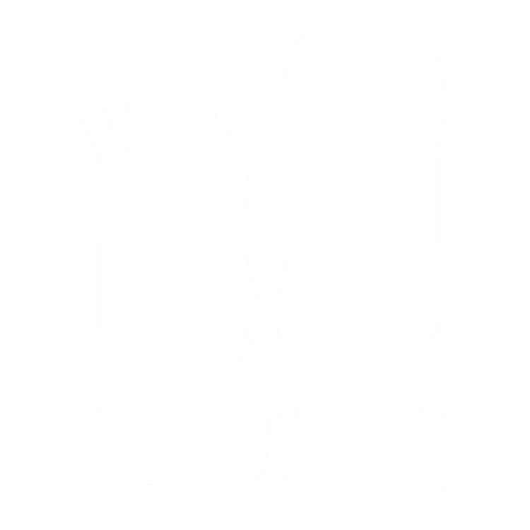 EVA-Fußmatten-Set für Mercedes C-Klasse W203 2000-2006 - Umriss