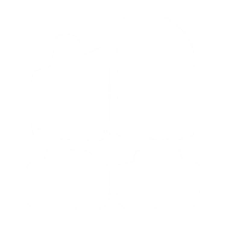 EVA-Fußmatten-Set für Peugeot 407 2004-2011- - Umriss