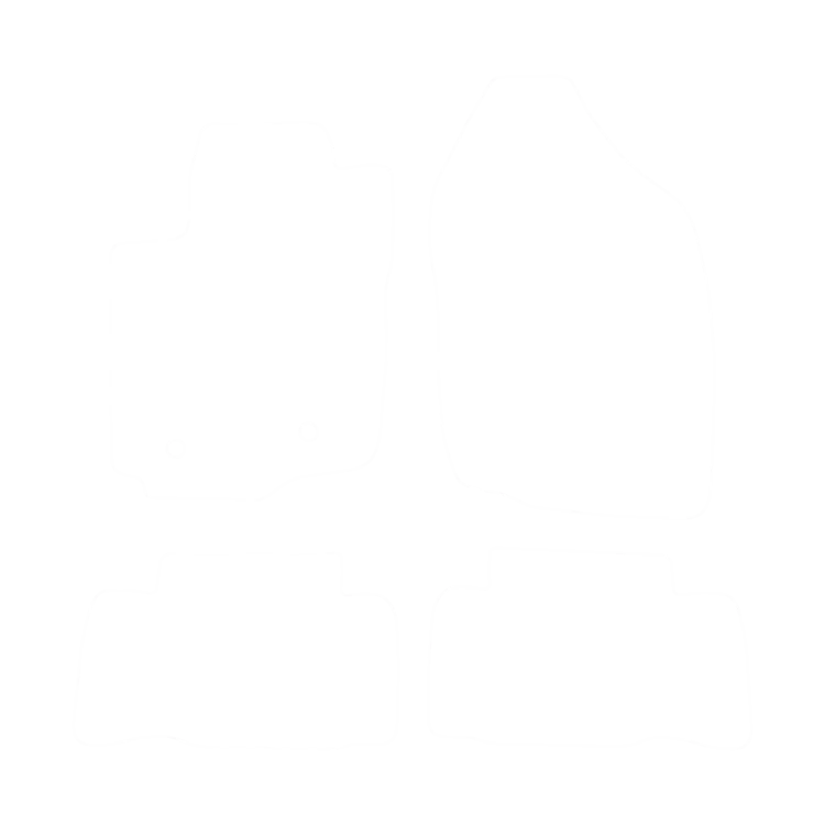 EVA-Fußmatten-Set für Toyota RAV4 III 2005-2012 - Umriss