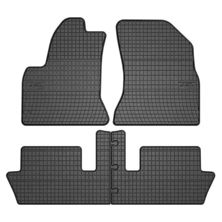 El Toro Gummifußmatten-Set für Citroen C4 Picasso I (5 Sitze) 2006-2012