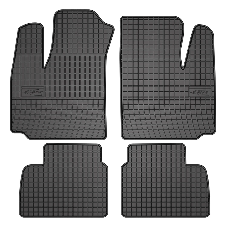 El Toro Gummifußmatten-Set für Fiat Doblo I (5 Sitze) 2001-2009