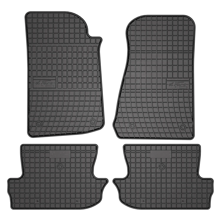 El Toro Gummifußmatten-Set für Jeep Wrangler IV (4 Türen) 2017-