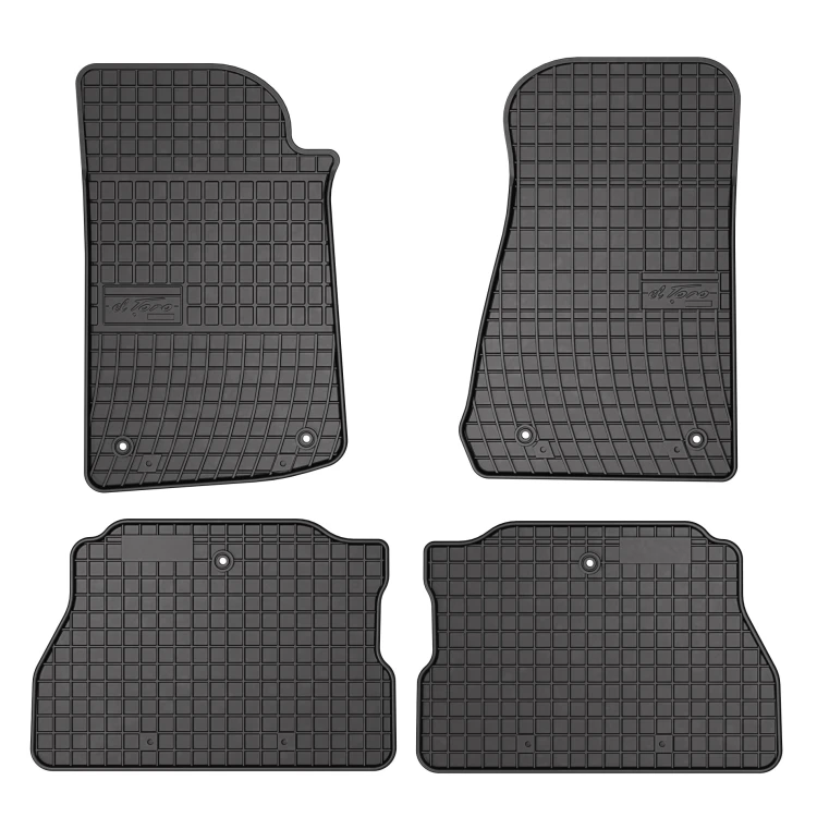 El Toro Gummifußmatten-Set für Jeep Wrangler Rubicon IV (5 Türen) 2017-