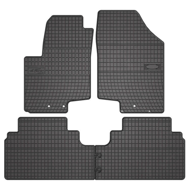 El Toro Gummifußmatten-Set für Kia Venga 2010-2019