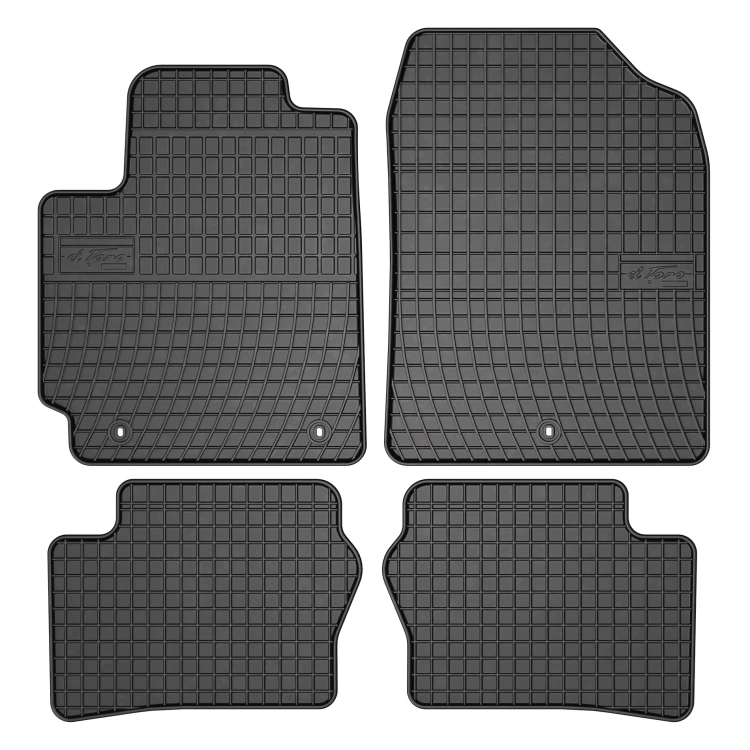 El Toro Gummifußmatten-Set für Kia Picanto III 2017-