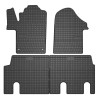 El Toro Gummifußmatten-Set für Mercedes Vito V-Klasse II W447 (5 Sitze) (Version mit 4 Schienen) 2015-