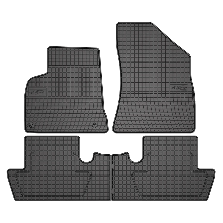 El Toro Gummifußmatten-Set für Peugeot 5008 vor Facelift (5 Sitze) 2009-2012