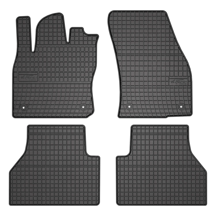 El Toro Gummifußmatten-Set für Volkswagen Caddy IV (5 Sitze) 2020-