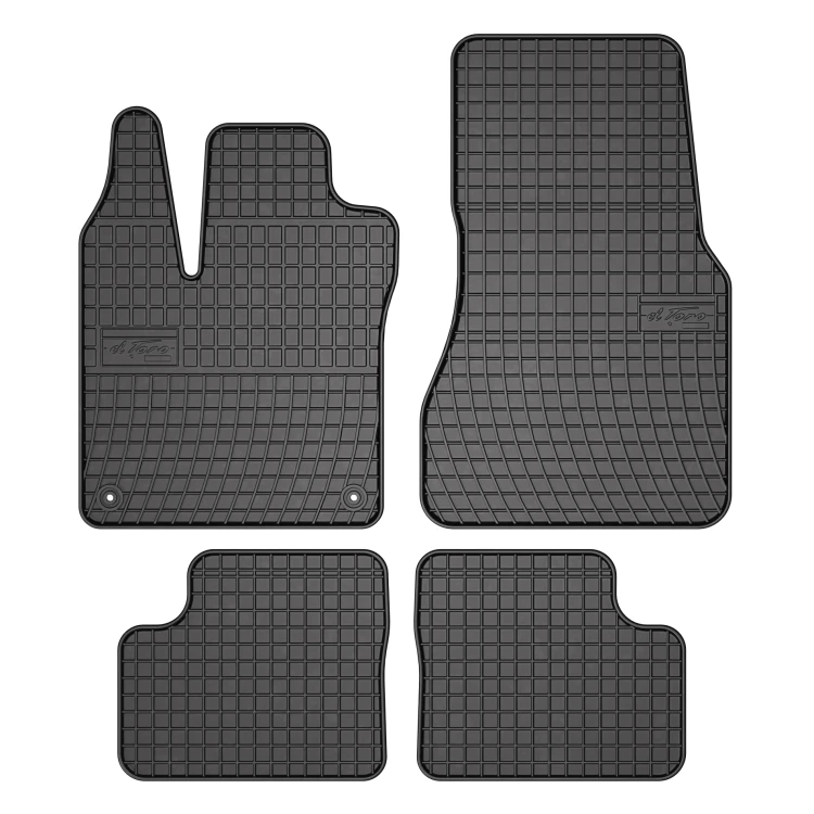 El Toro Gummifußmatten-Set für Smart Smart Forfour II 2014-2020