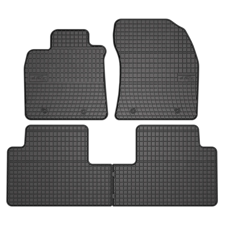 El Toro Gummifußmatten-Set für Toyota Avensis III 2009-2018