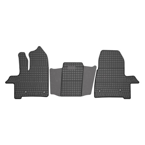 El Toro Gummifußmatten-Set für Ford Transit Custom I (2 Sitze, nach Facelift, Automatikgetriebe) 2017-2023