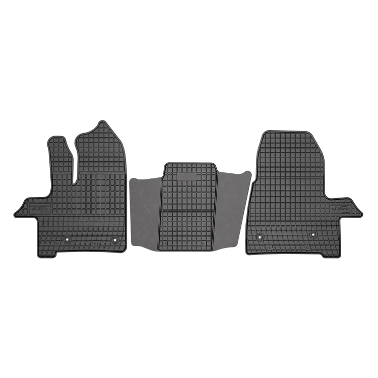 El Toro Gummifußmatten-Set für Ford Transit Custom I (2 Sitze, nach Facelift, Automatikgetriebe) 2017-2023
