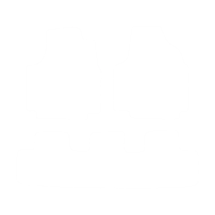 EVA-Fußmatten vorne für Fiat Scudo I (5 Sitze) 1996-2006 - Umriss